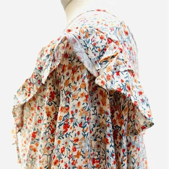 NWT SONOMA Women Long Sleeve Keyhole Neck Pullover Floral Shirt Plus Size 4X - Picture 5 of 11